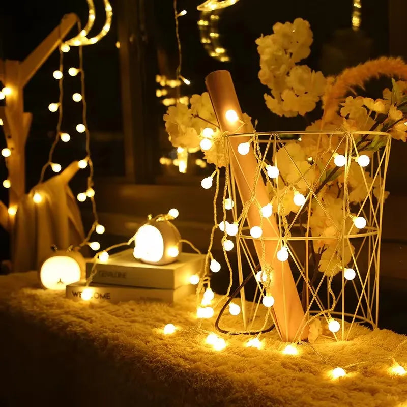 guirlande lumineuse à led pour extérieur décoration festive et jardin