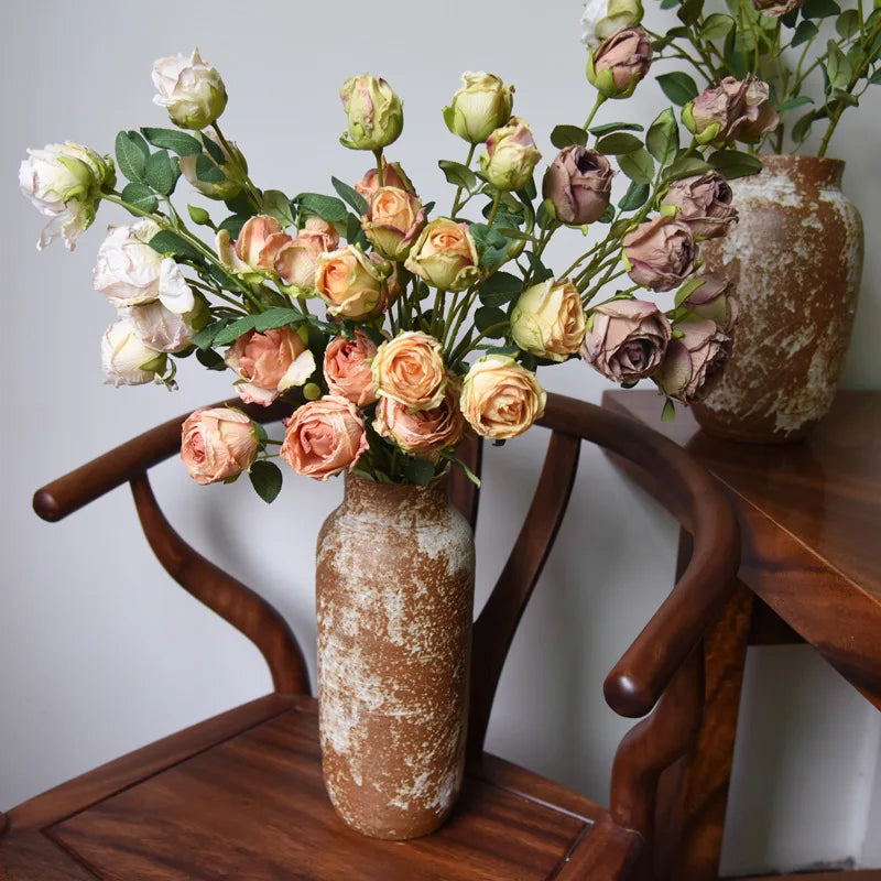 bouquet de pivoines artificielles en soie pour décoration de mariage