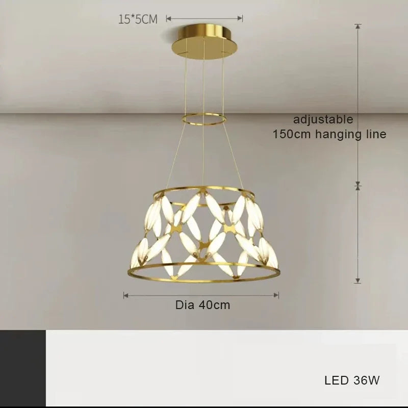 lustre nordique moderne lampe led créative pour décoration intérieure