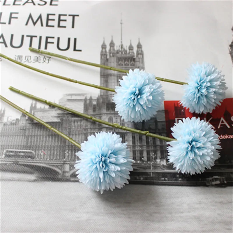 fleur artificielle pissenlit chrysanthème pour décoration mariage et événements