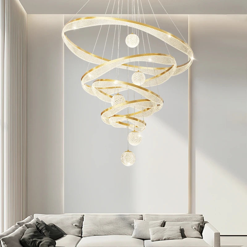 suspension moderne à led pour éclairage intérieur élégant