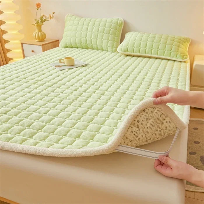 nouveau matelas en polaire chaude pour hiver étudiants couette épaisse