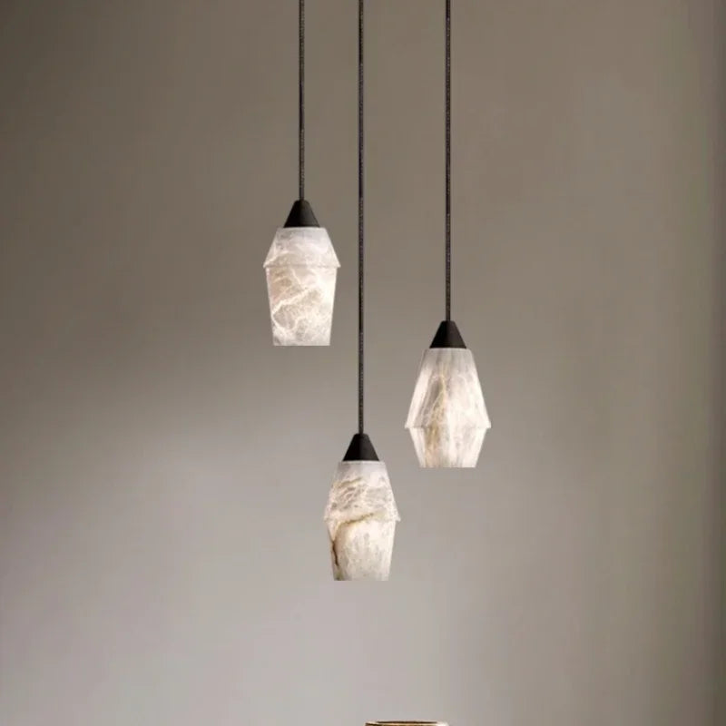 lustre moderne en marbre pour décoration intérieure élégante