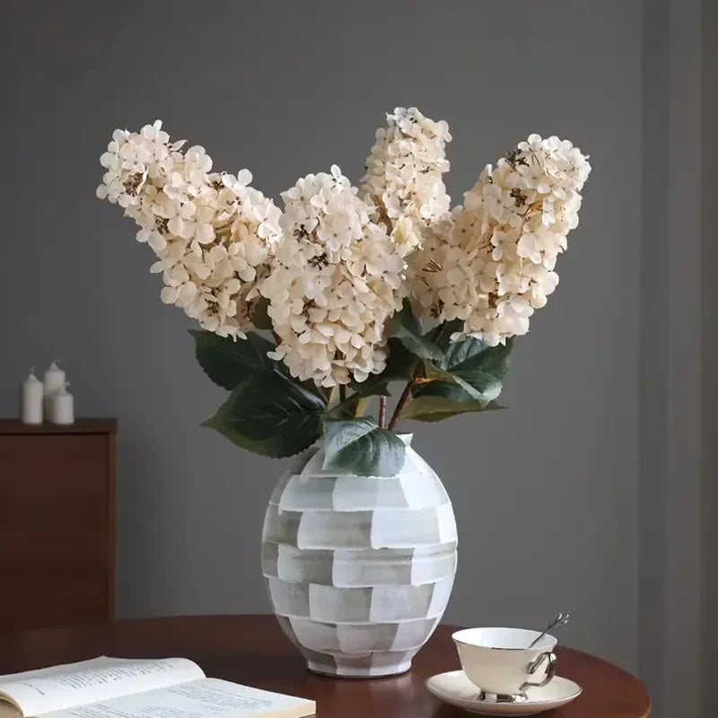 grande fleur d'hortensia artificielle pour décoration florale et mariage