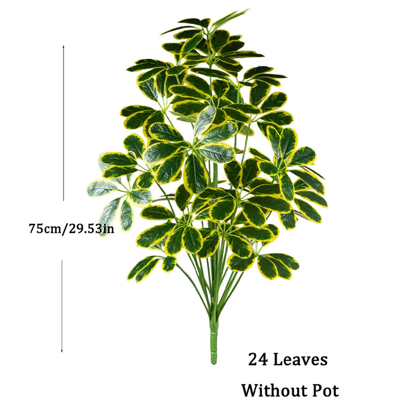 plantes artificielles de palmier et monstera pour décoration intérieure et extérieure