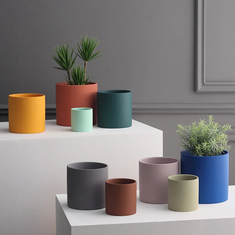 pot de fleurs en céramique pour plantes succulentes et bonsaïs