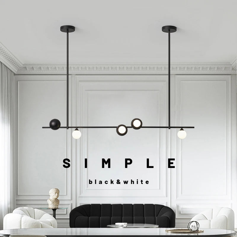 lustre style minimaliste italien moderne pour restaurant ou bar