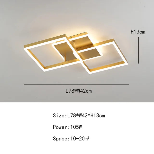 plafonnier nordique à led éclairage annulaire luxe moderne