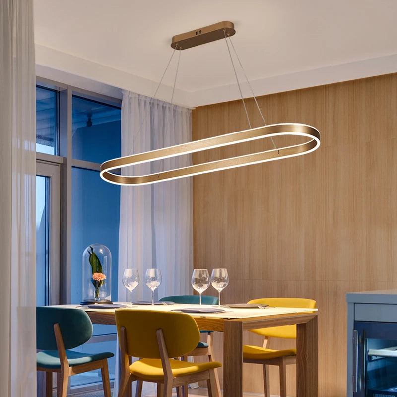 lustre led minimaliste moderne avec télécommande pour intérieur élégant