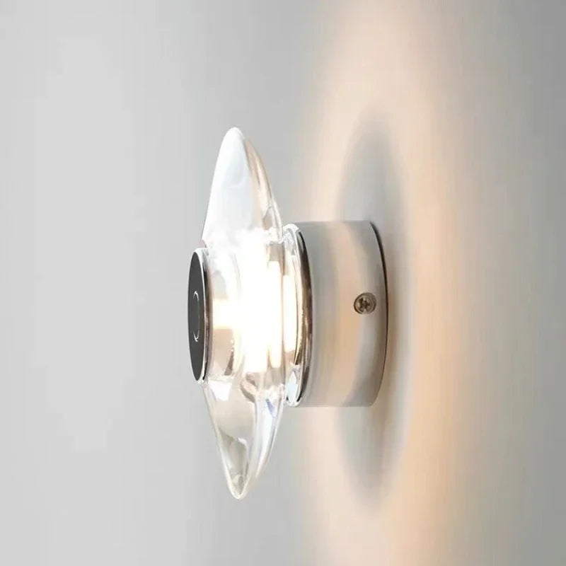 lampe de chevet en cristal italien pour décoration intérieure élégante