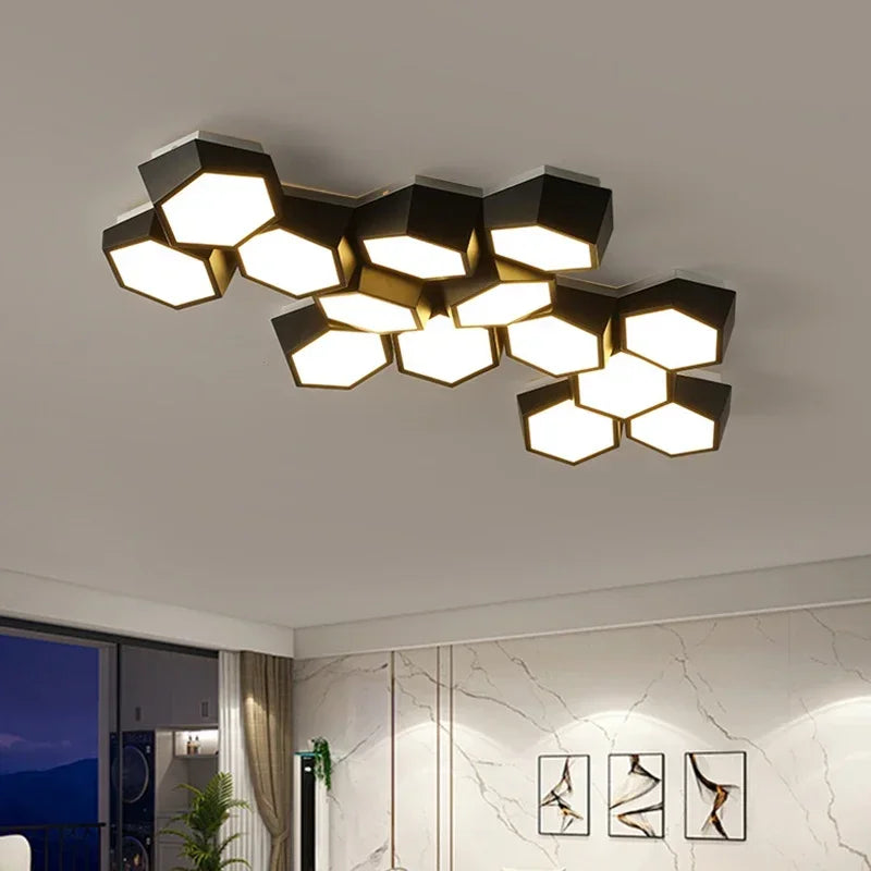 plafonnier led moderne à intensité variable pour intérieur décoratif