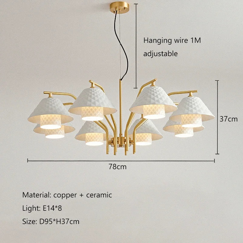 lustre à led pour décoration intérieure moderne et élégante