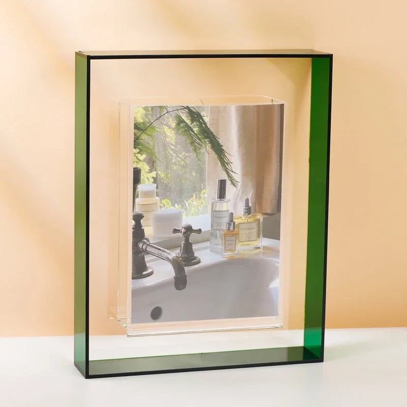 cadre photo acrylique transparent support décoration intérieure bureau