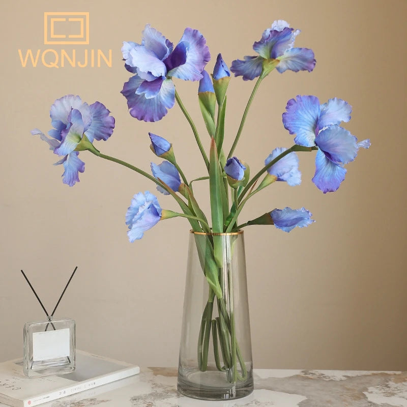 branche de fleur d'iris artificielle pour décoration de mariage et fêtes