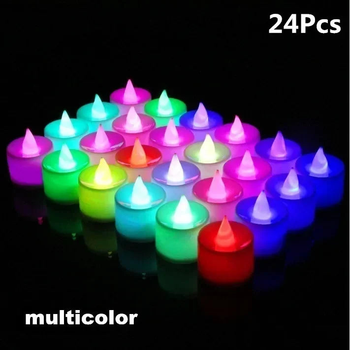 lot de bougies led sans flamme pour décorations de fête romantiques