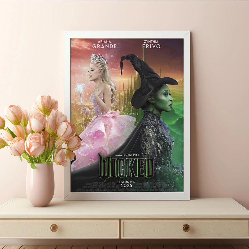 impression sur toile wicked affiche elphaba fan de glinda décorative