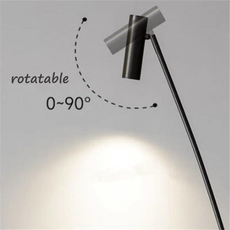 lampadaire minimaliste nordique led réglable pour intérieur