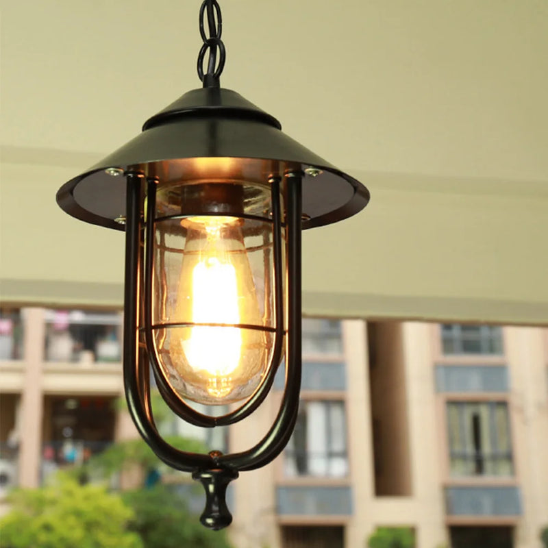 lustre extérieur rétro pour jardin et espaces extérieurs