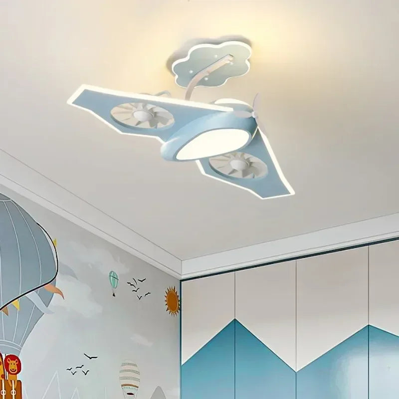 plafonnier ventilateur électrique pour chambre d'enfants design moderne