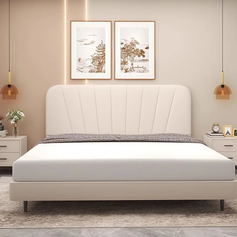 tête de lit rembourrée élégante style moderne pour chambre matrimoniale