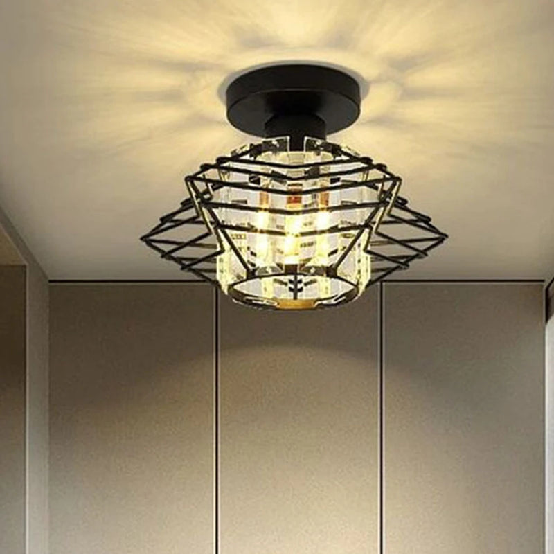 plafonnier led en cristal design moderne luminaire décoratif d'intérieur