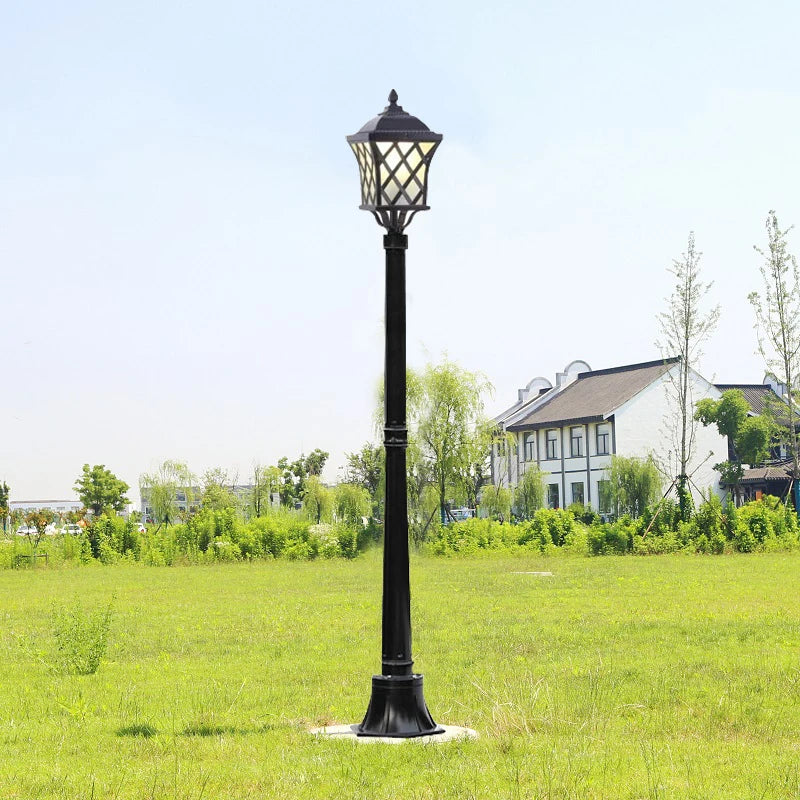 1.8M European Garden Street Lamp Outdoor Waterproof Single-Head High-Pole Landscape Lamp