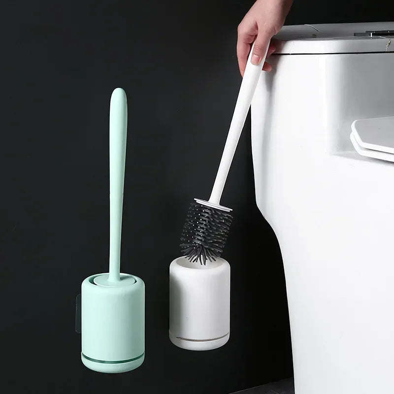 brosse de toilette murale avec support de rangement pratique