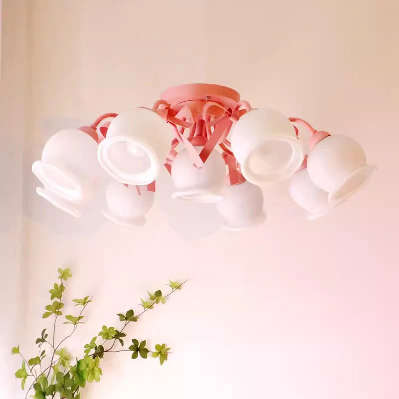 plafonnier style crème pour chambre de princesse et filles