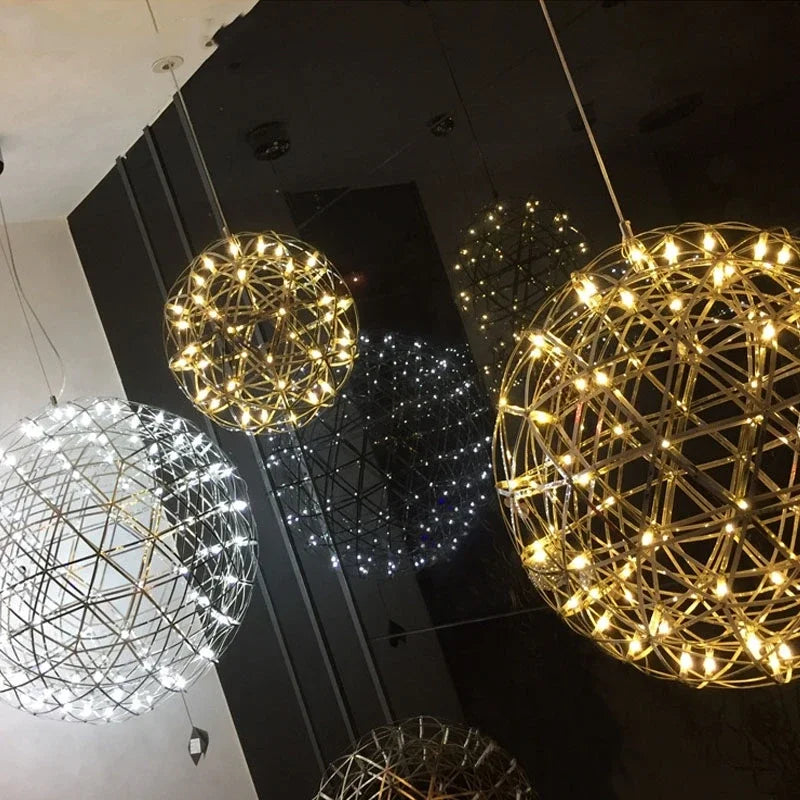 boule d'étincelle led pour décoration de fête restaurant