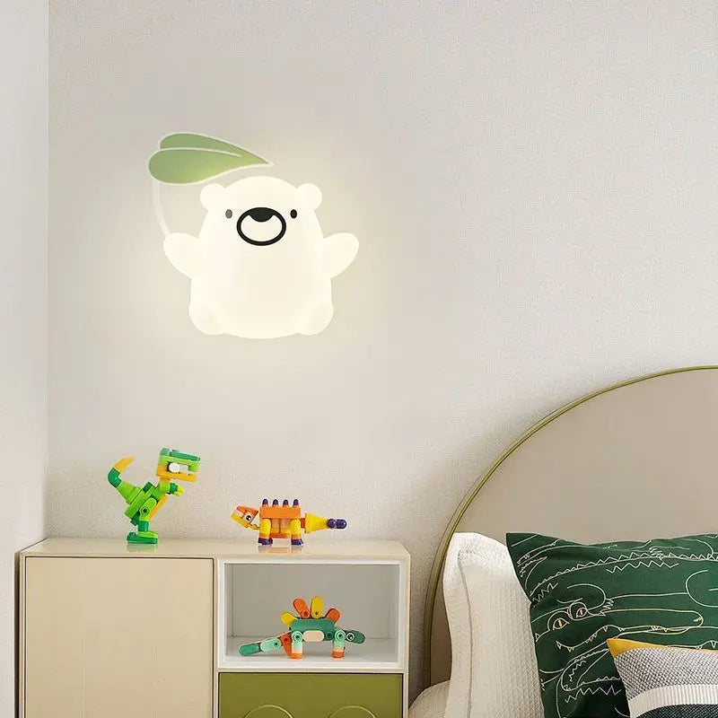 applique murale dessin animé pour enfant avec télécommande optionnelle