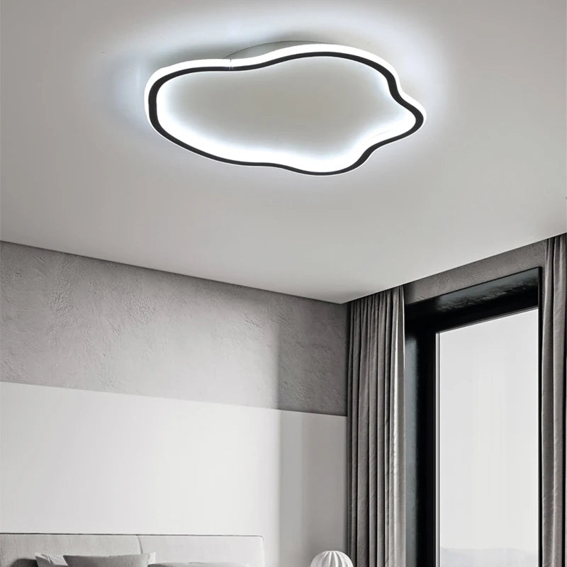 Plafond moderne à LEDs lampes lustre modélisation créative plafonnier salon chambre simple rond décor à la maison éclairage intérieur