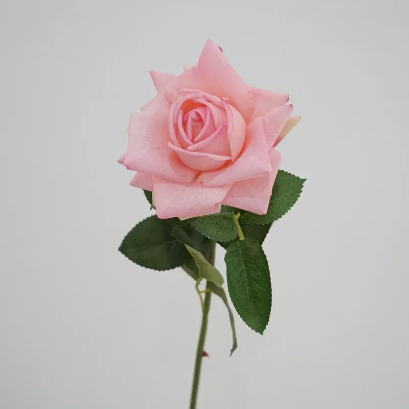 branche de roses artificielles en latex pour décoration et cadeaux