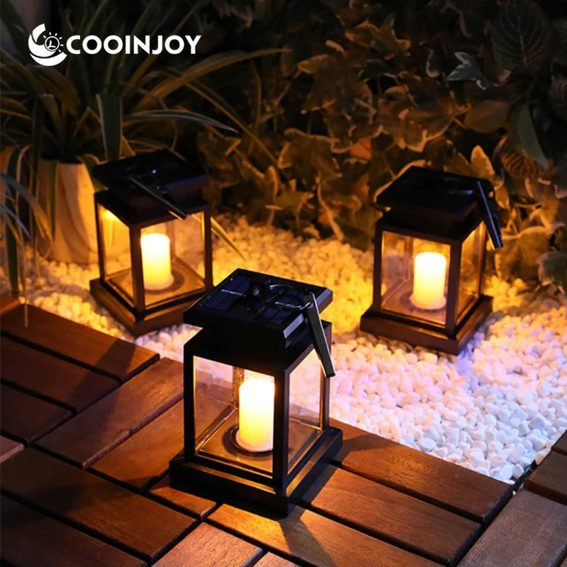 lampe solaire led étanche lanterne rétro pour jardin et cour