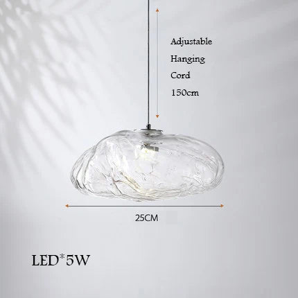 lustre en verre design nuage pour un intérieur créatif