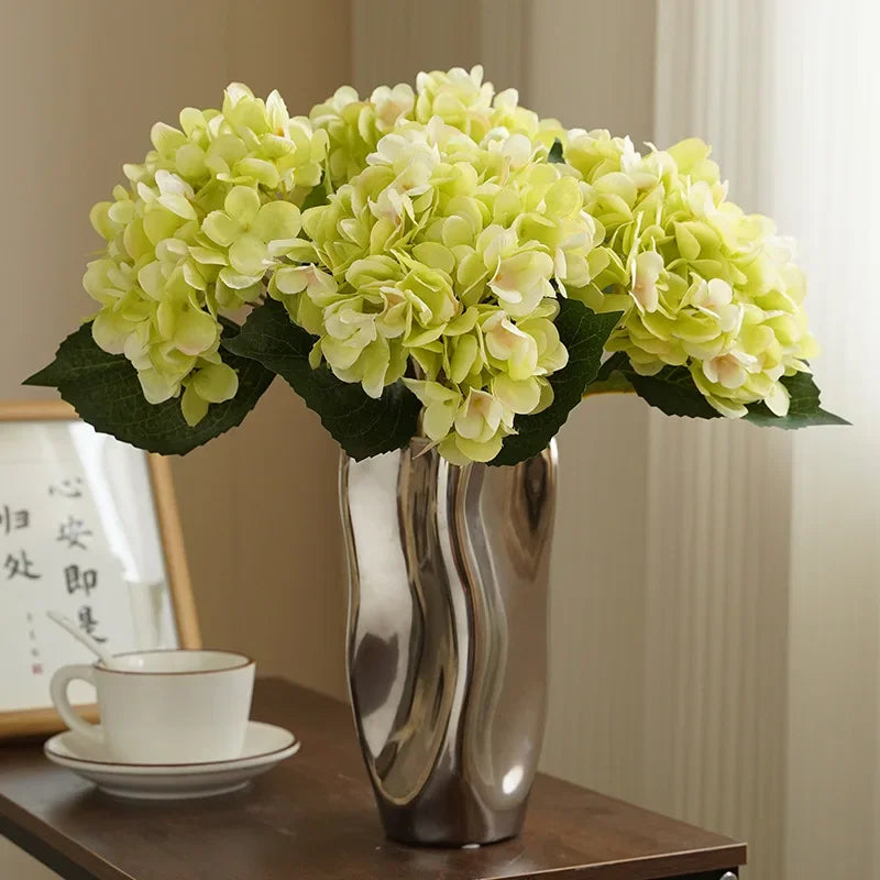 fleurs d'hortensia artificielles pour décoration élégante et durable