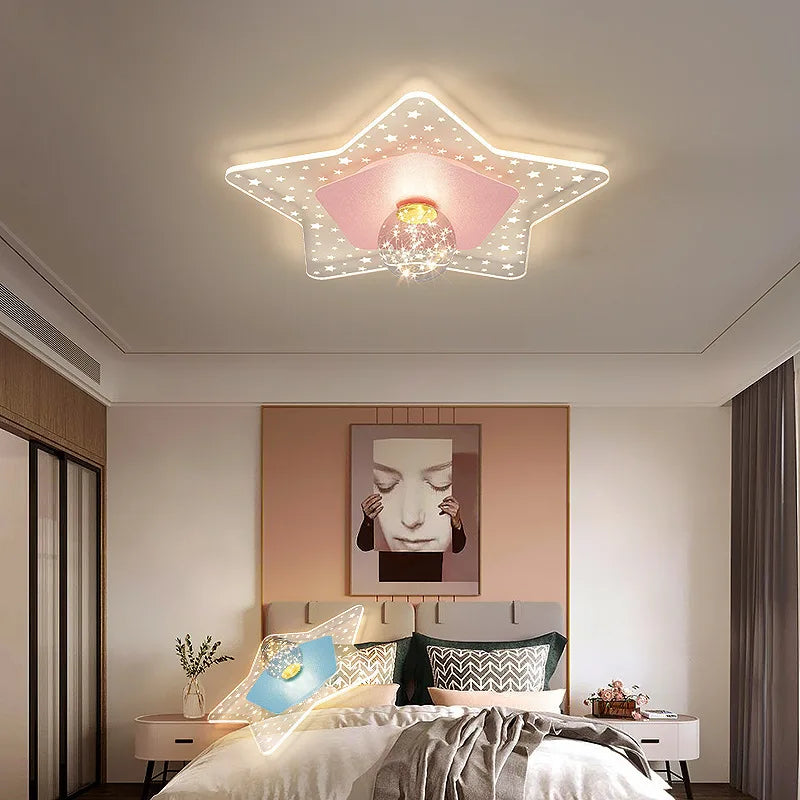 plafonnier moderne romantique pour chambre d'enfant chaleureux