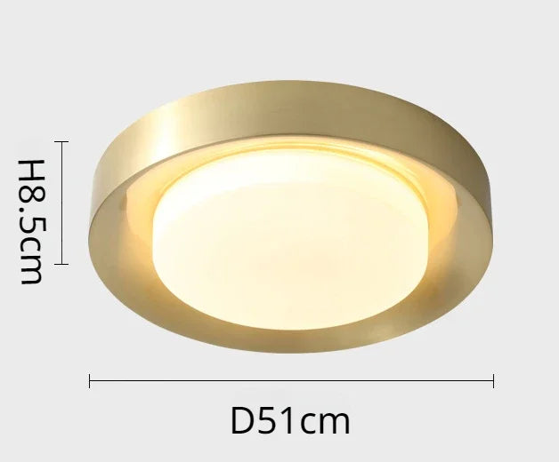 plafonnier led moderne en laiton décoration intérieure lumière design luxe