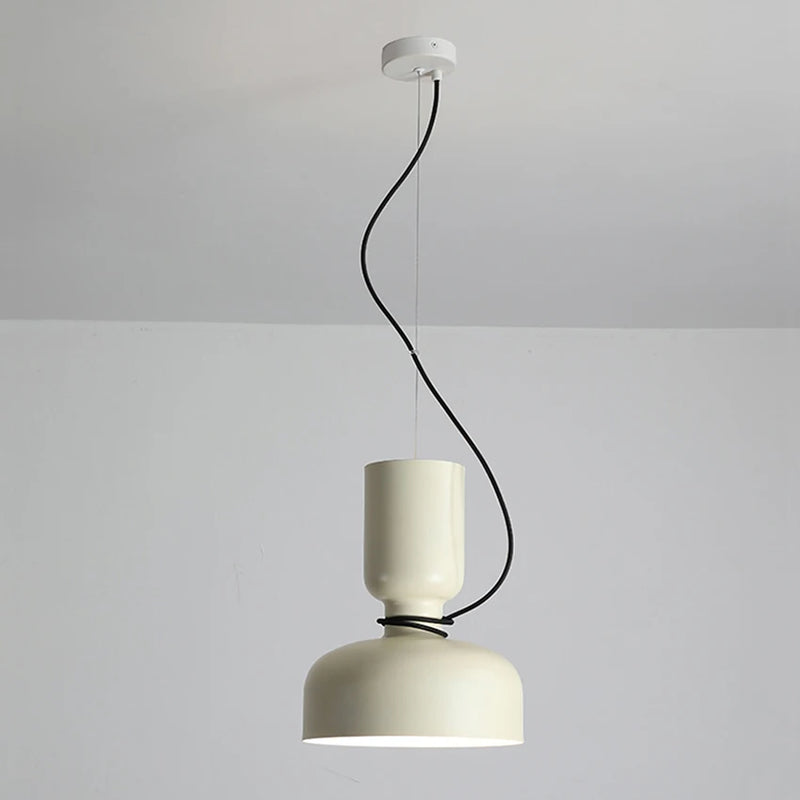 suspension nordique led en fer forgé design moderne