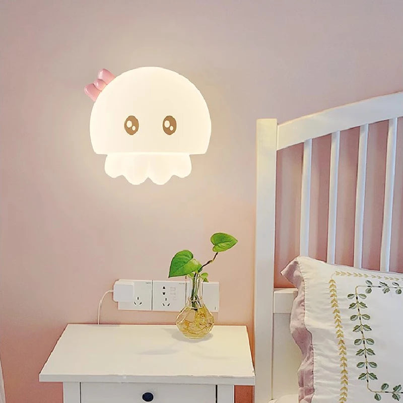 lampe de chevet poulpe mignon pour chambre enfant décoration créative