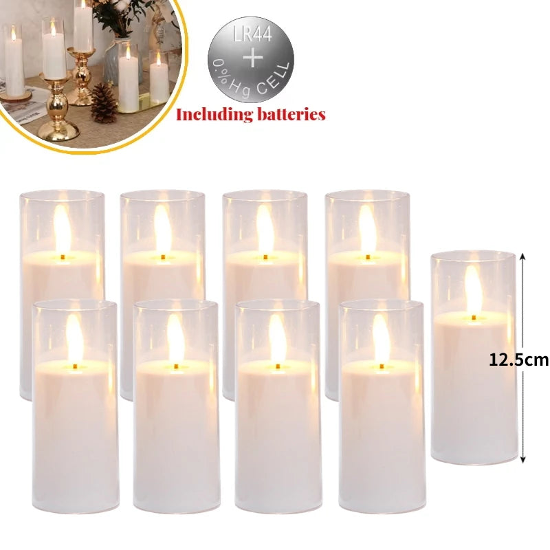 lot de 6 à 60 bougies led sans flamme pour décorations de fête