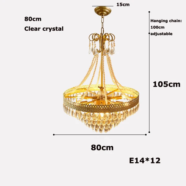 lustre à led en cristal en forme de larme pour décoration intérieure