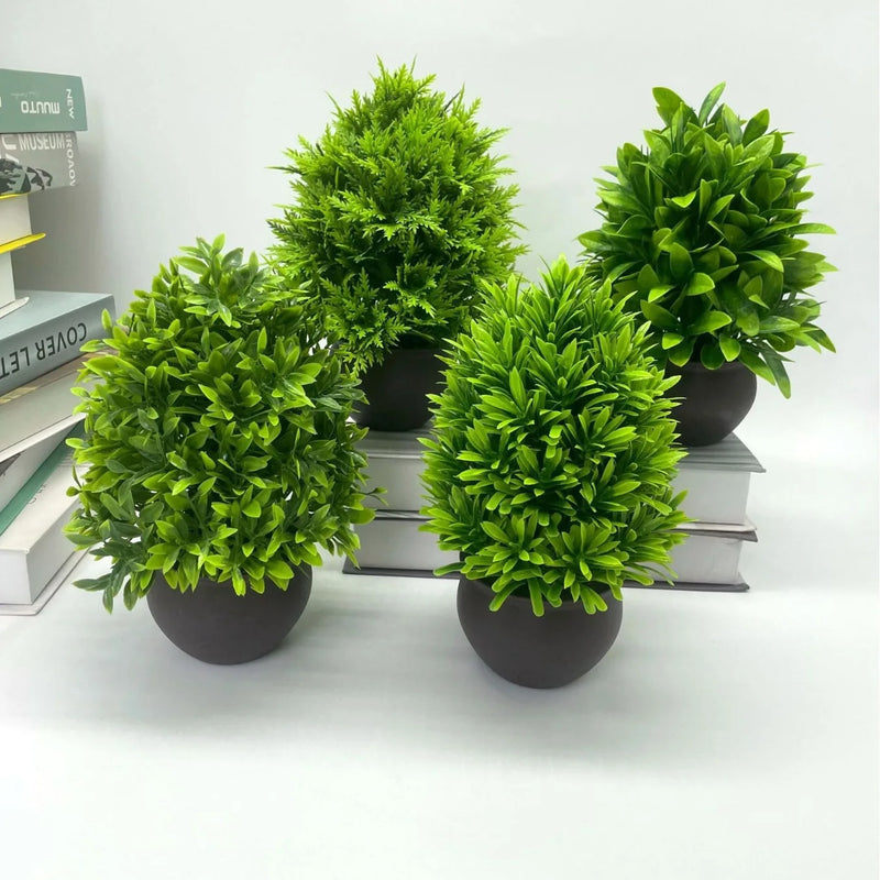 plantes artificielles bonsaï en pot pour décoration intérieure et bureau