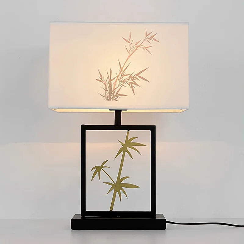 lampe de table rétro chinoise pour décoration intérieure créative et chaleureuse