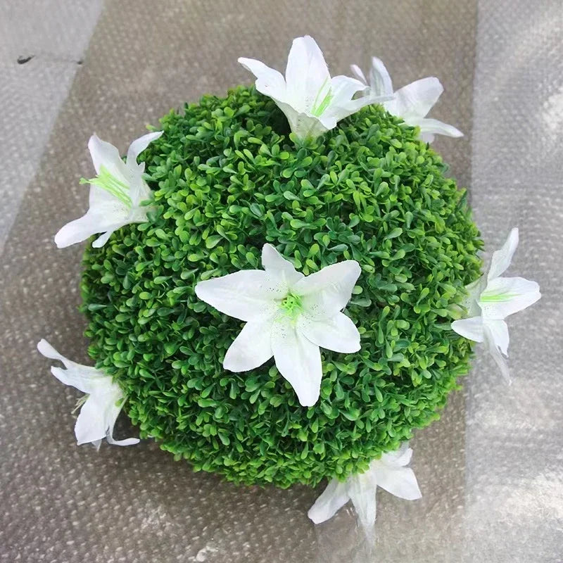 boule décorative en buis artificiel pour jardin mariage et balcon