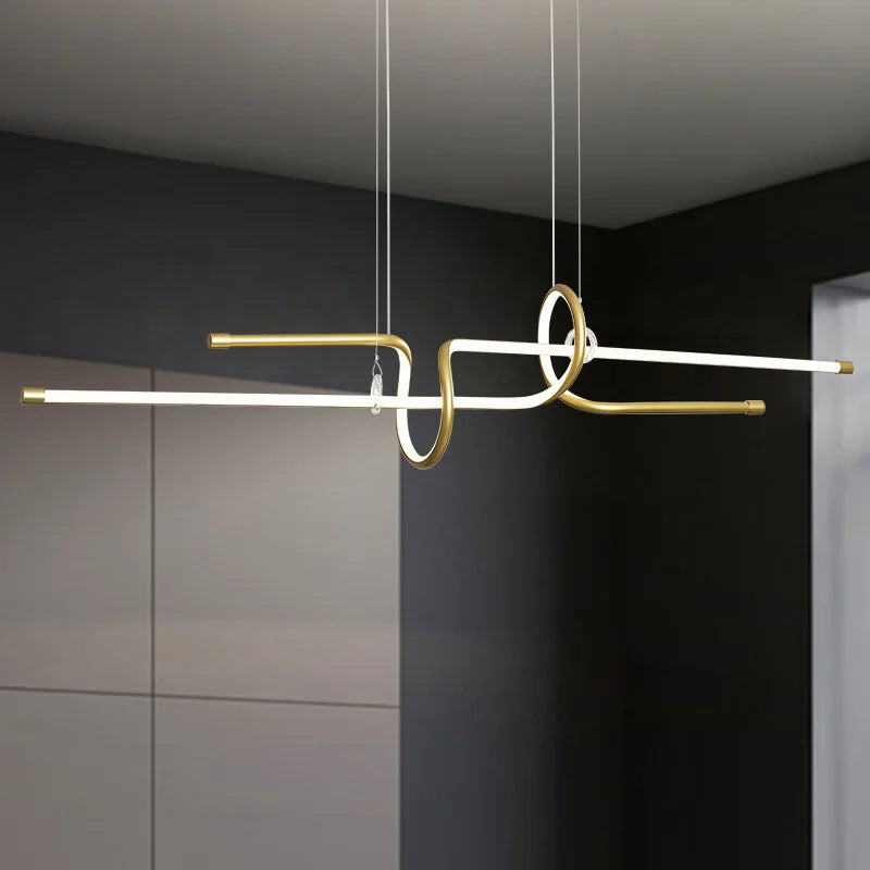 lustre moderne luxe suspendu éclairage design élégant