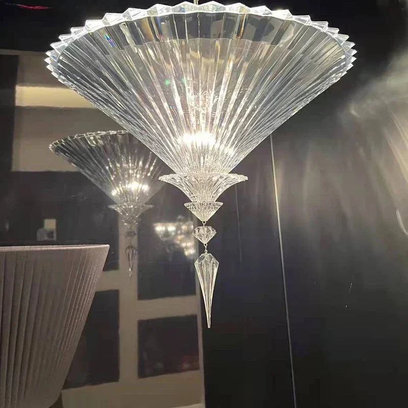 plafonnier en cristal éclairage intérieur décoratif luxe