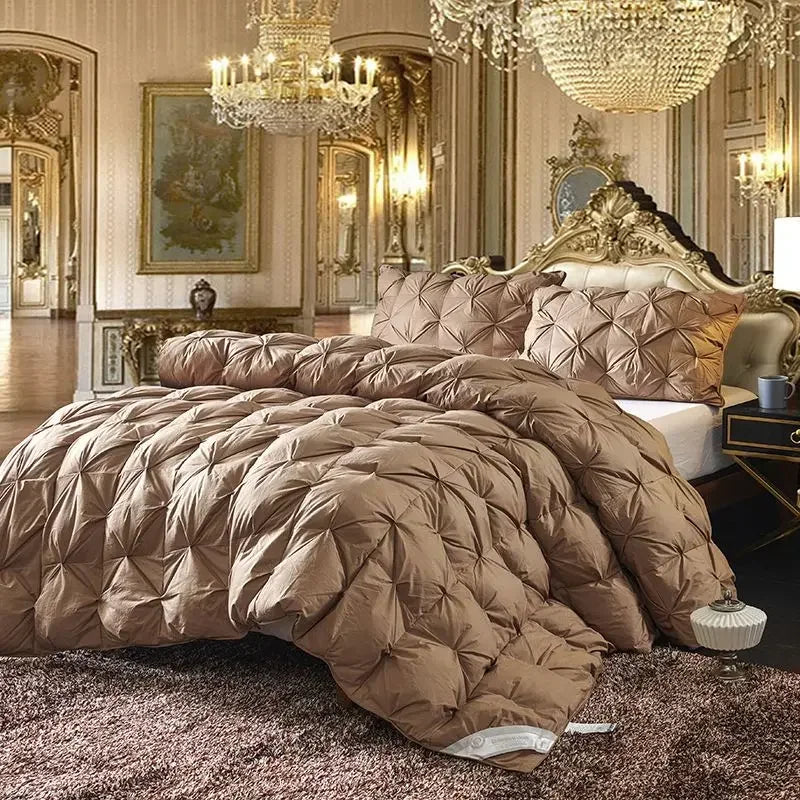 couette en duvet d'oie super chaude de luxe douce