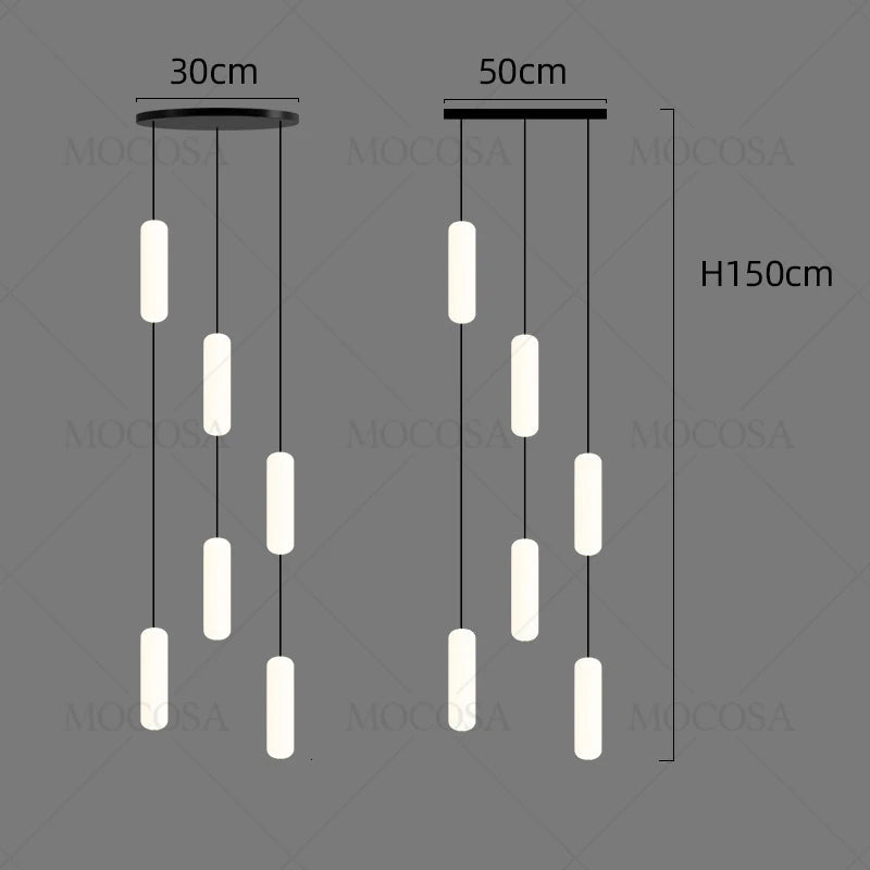 lustre à led moderne pour éclairage suspendu élégant