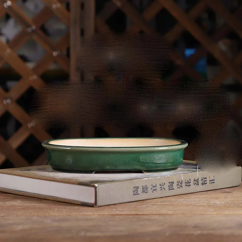 pot de fleurs rond en sable pour bonsaï rétro et succulentes