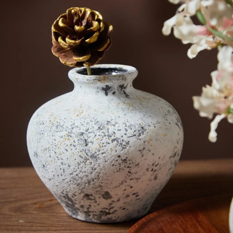 vase en céramique fait main pour fleurs séchées décoration maison